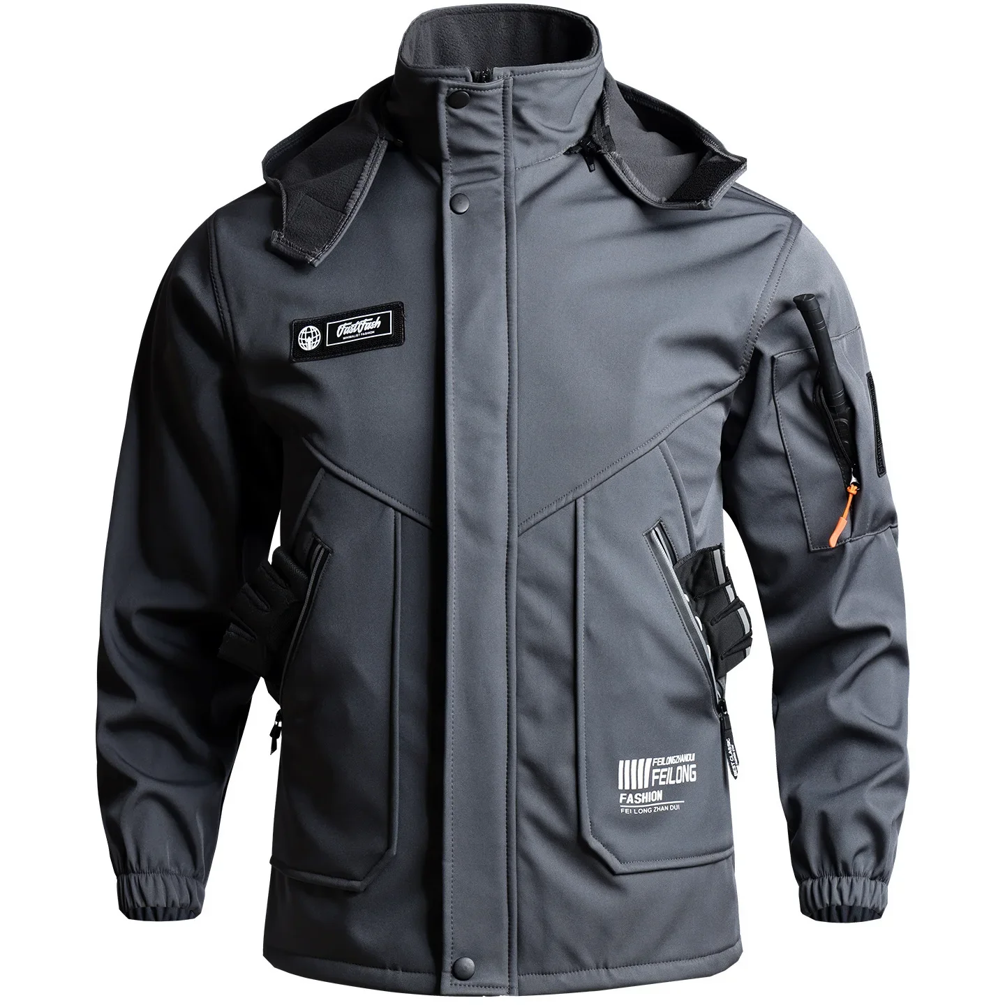 

Able Autumn and Winter Jacket Suit Men's Clothing Cold-proof Windproof Waterproof and Warm Cycling Mountaineering Suit Thickenin