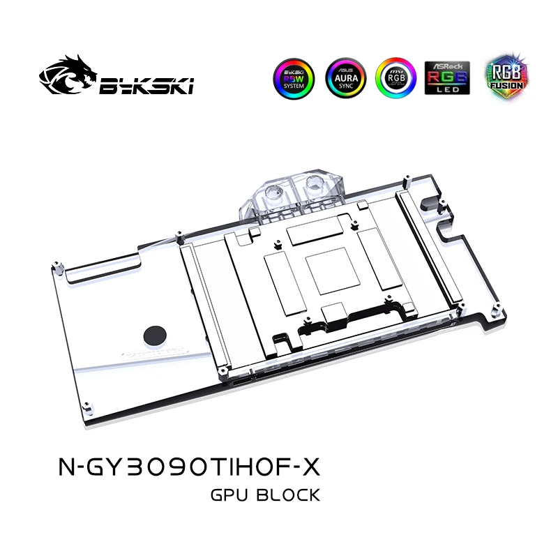 Bykski N-GY3090TIHOF-X GPU Water Block Use for GALAX RTX3090Ti HOF OC Lab Edition Video Card / Copper Cooling Radiator RGB SYNC