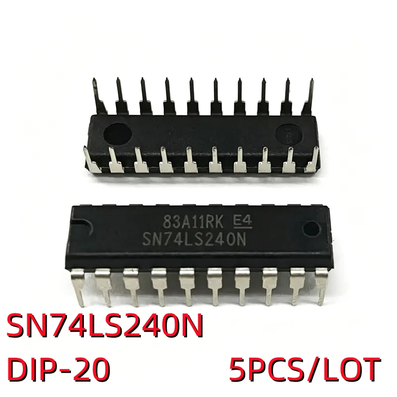 5PCS/LOT 74LS240 SN74LS240N DIP-20 Octal buffer/line driver In Stock NEW Original IC