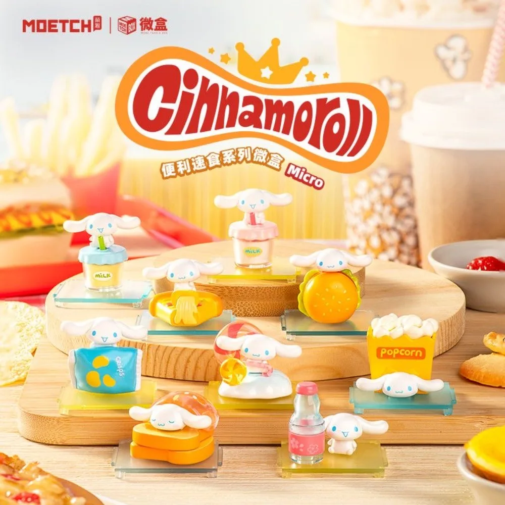 

MINISO Cinnamoroll Micro Box Convenient Fast Food Series Kawaii Decorative Peripheral Model Children's Toy Birthday Present