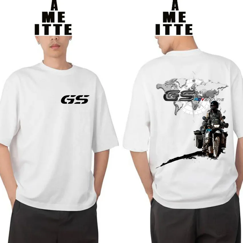 

I'am A GS Overlander T-Shirt GS Adventure Riding TShirt Summer Men Short Sleeve White Casual Tops Hip Hop Motor Sport Fans Tees