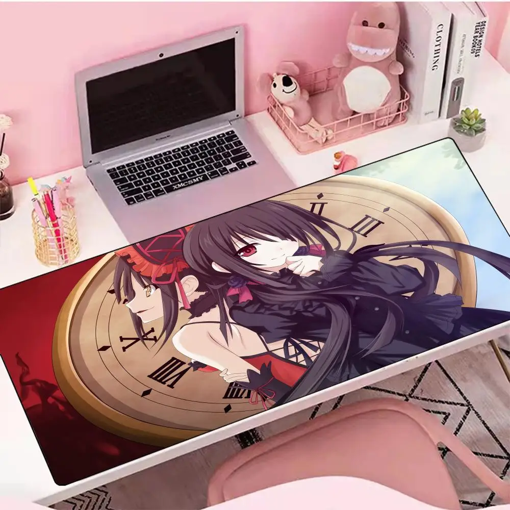 Gaming Accessories HD Print Mouse Pad Anime D-Dates A Live Non-Slip Rubber Gamer Mouse Mat Carpet Computer Mousepad Deskmat XXL