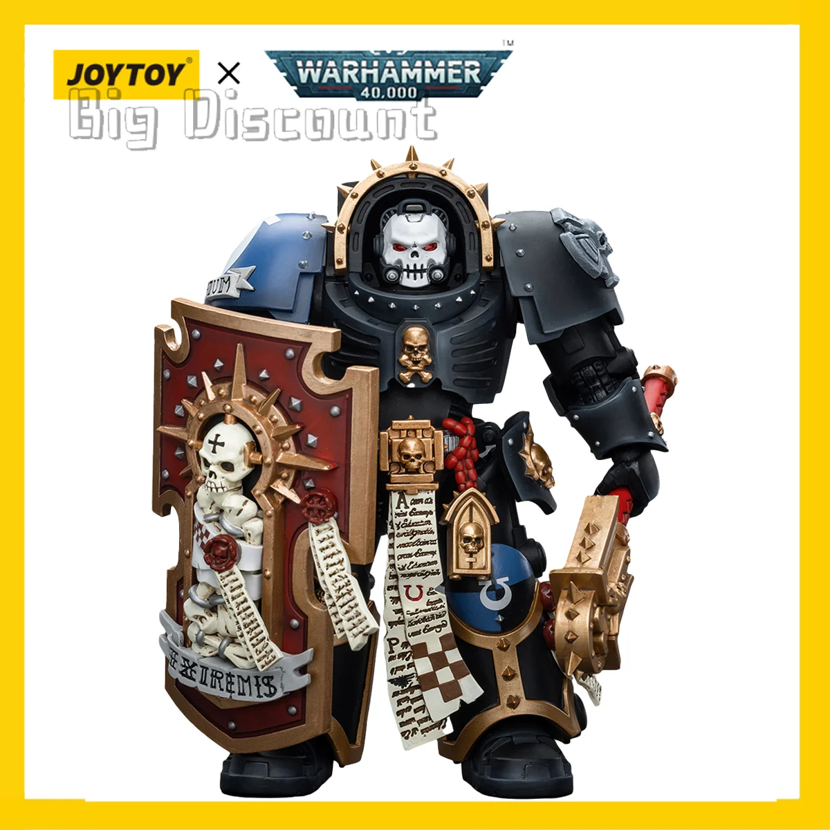 [IN STOCK] JOY TOY Warhammer 40K 1/18 Action Figure Ultramarines Chaplain in Terminator Armour Model Free Shipping