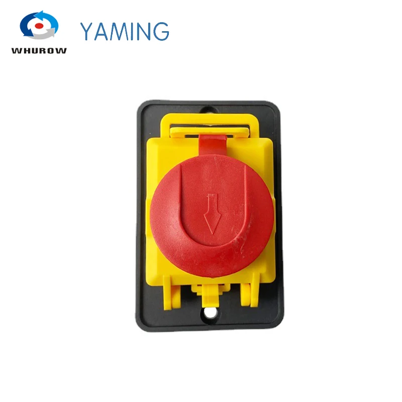 400V 7 Pins Electromagnetic Switch Starter On Off 15A With Protection Cover Waterproof Momentary Reset Push Button YCZ4-A