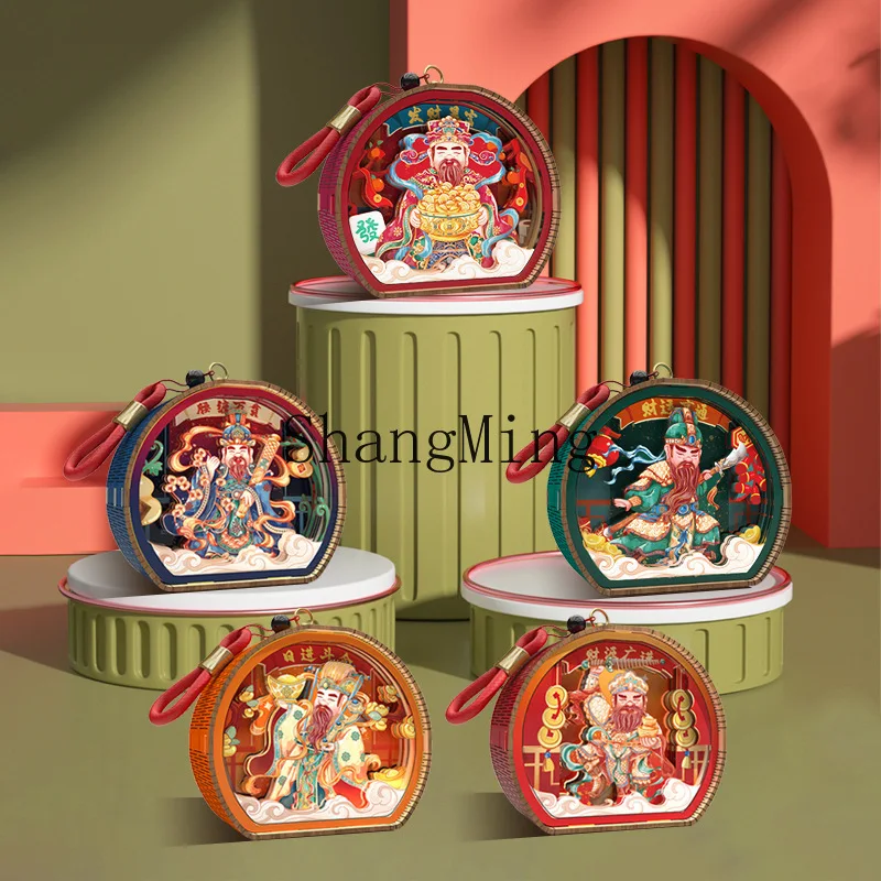 DSA creative road God of Wealth three-dimensional night light touch luminous home ornaments merchandise travel gifts