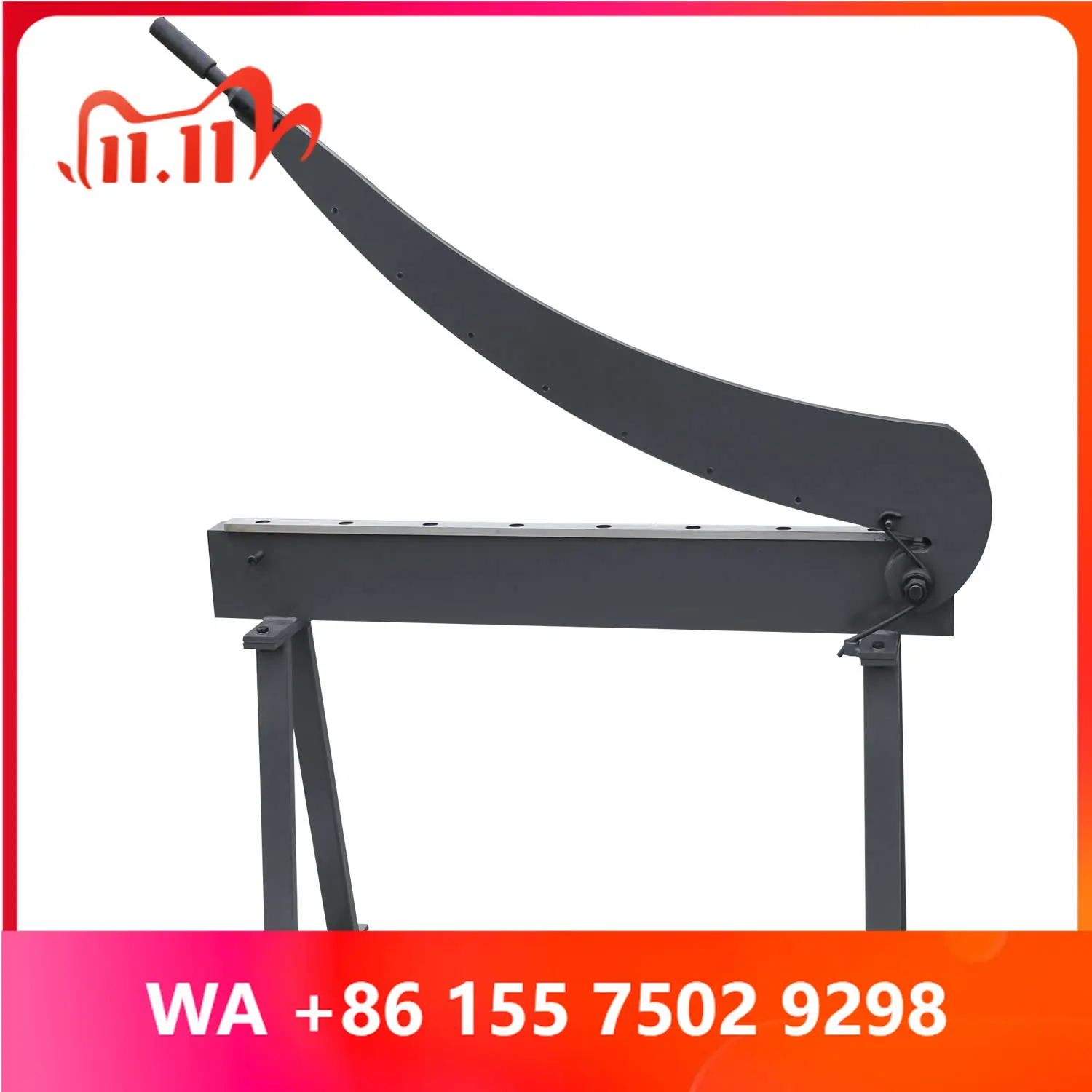 HS-1000 Industrial 32 Inch Wide 16 Ga Manual Sheet Metal Cutter Por Leer Guillotine Scissors for Metal Cutting Work