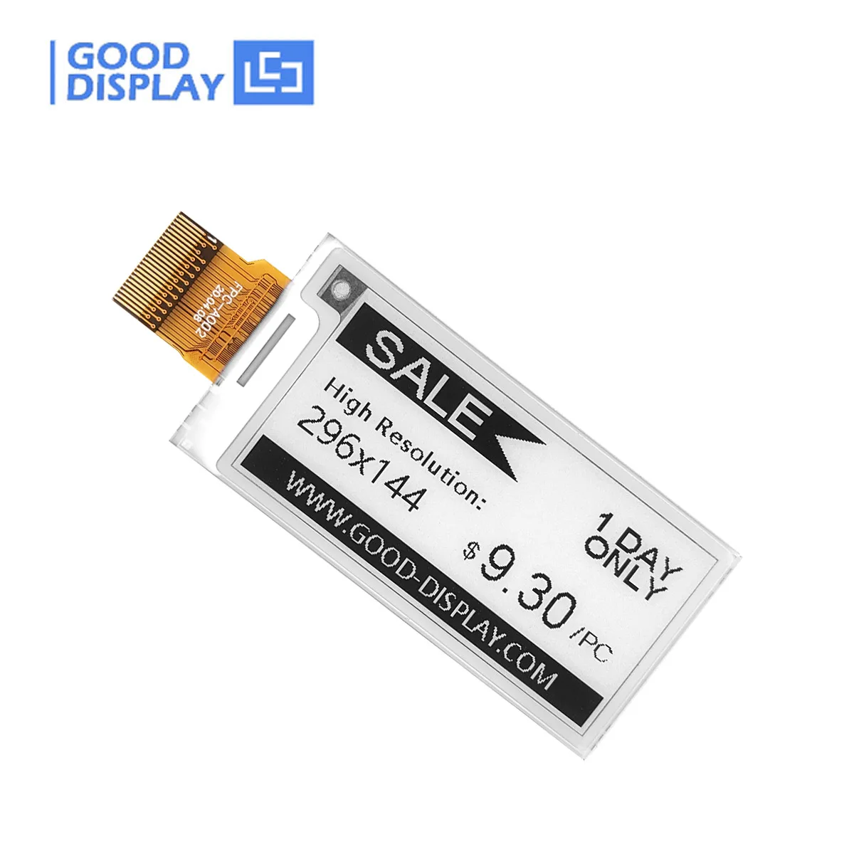 Monochromatyczny wyświetlacz E-Paper 2,13 cala, 296x144, wysoka rozdzielczość 154 PPI, szybkie odświeżanie, technologia E Ink, sterownik SSD1680Z, GDEY0213B74H