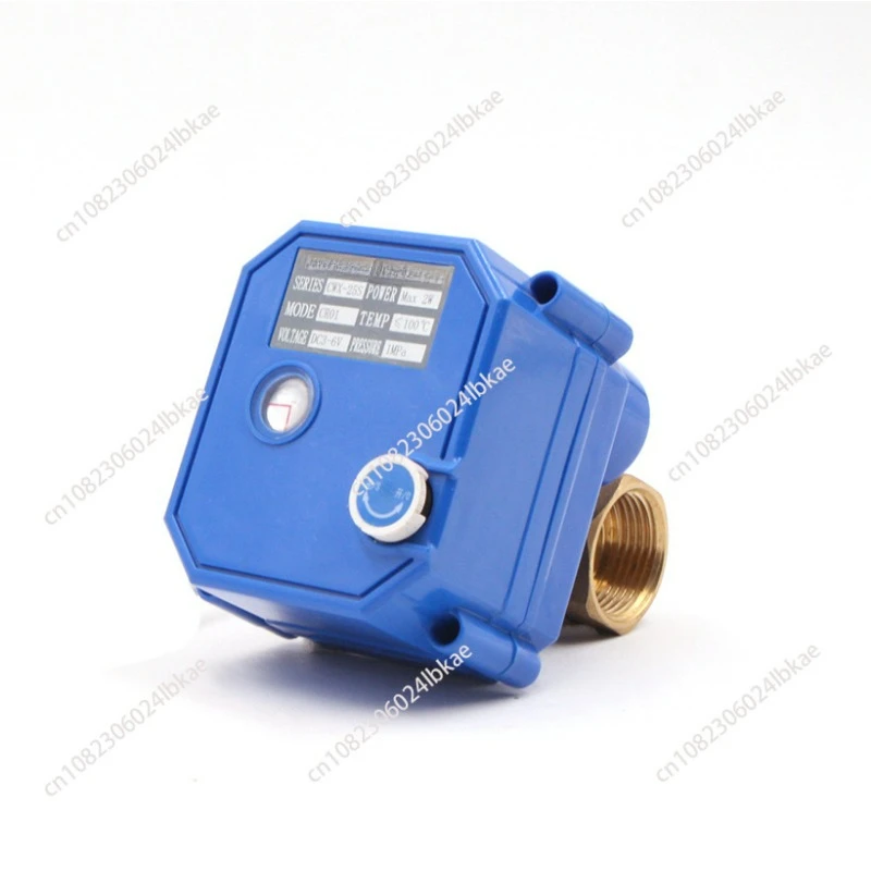 Electric actuator control ball valve with manual override function DN8 DN10 DN15 DN20 DN25 DN32 Brass Valve