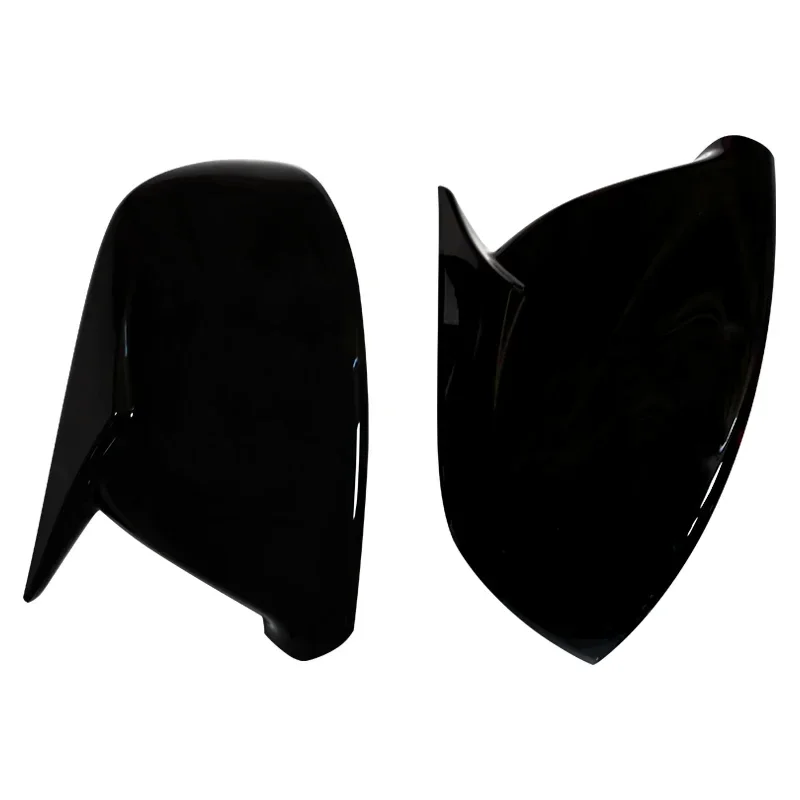  Glossy Black Side Wing Rear View Mirror Cover Case Shell Replace Caps For Audi Q5 SQ5 8R 2009-2017 Q7 4L Facelift 2010-2015