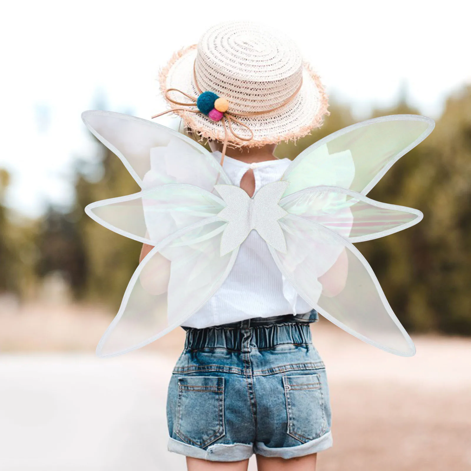 Glowing Fairy Wing Light Up Wings For Women Girls Costume Party Decorations Cosplay Accessories Festival Event Masquerade