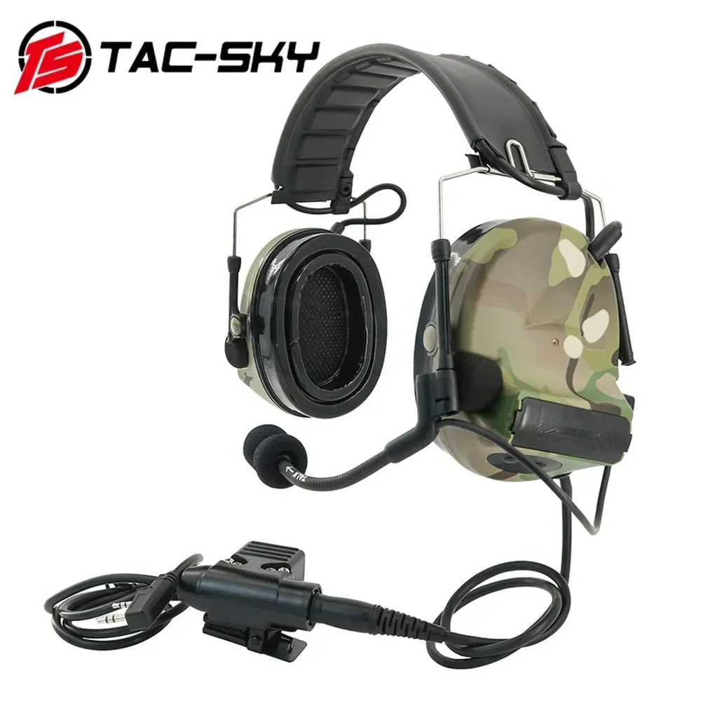 TAC-SKY COMTA II Tactical Headphones Hearing Protection Electronic Noise Reduction Airsoft Shooting Earmuffs COMTA Headset