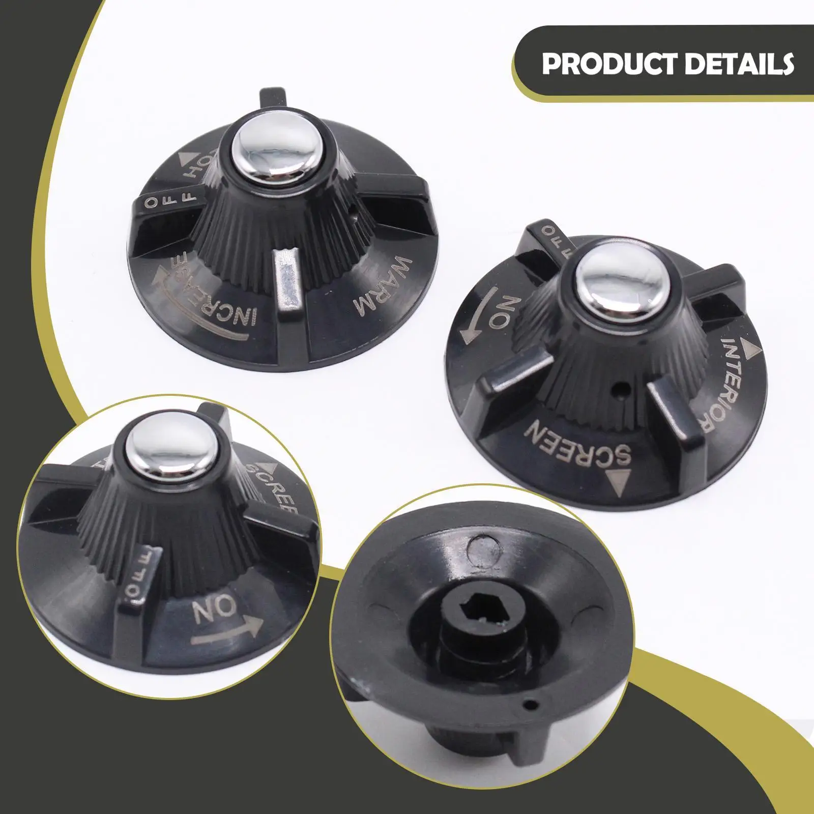 

Комплект из 2-х ручек управления отопителем и кондиционером, легкие, элегантные, для замены и обслуживания, автомобильные принадлежности, Bha4329 Bha4328