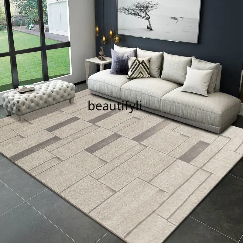 Light luxury modern simple Italian Nordic plain study bedroom coffee table blanket living room carpet