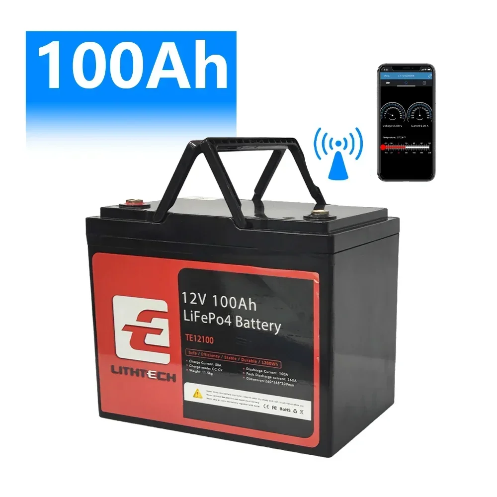 New Lithium Ion Battery 100Ah Lifepo4 Battery 12V 100Ah