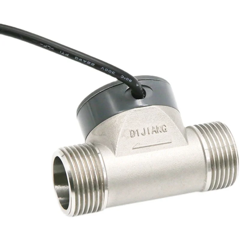 5-24V DJ Serie  Water Flow Sensor SUS304 Stainless Steel Body Ceramics Shaft DN15 DN20 25 DN32 DN50