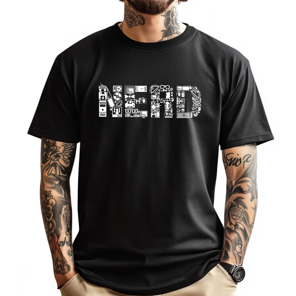 

Nerd Glases Games Maths Computer Big And Tall T Shirts Christmas Graphic Tee Shirt Breathable New In Tops & Tees Printed On