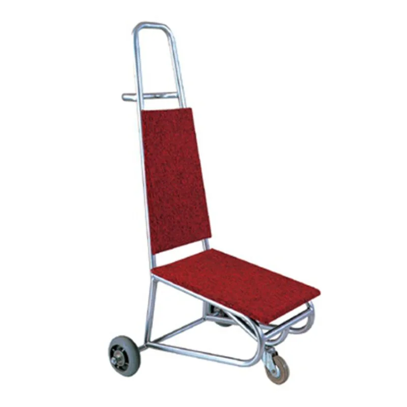 Direct sales hotel paint thickened luggage trolley catering chair transport car flat banquet chair transport car linen cart