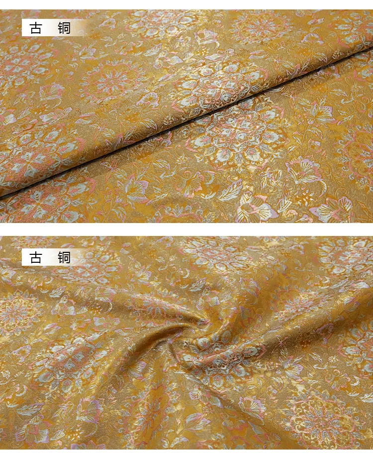 Song Brokatstoffe 140cm Breite Jacquard-Webung Chinesisches Traditionelles Luxusmaterial für Hanfu Cheongsam Kleid DIY Nähen – Detail 8
