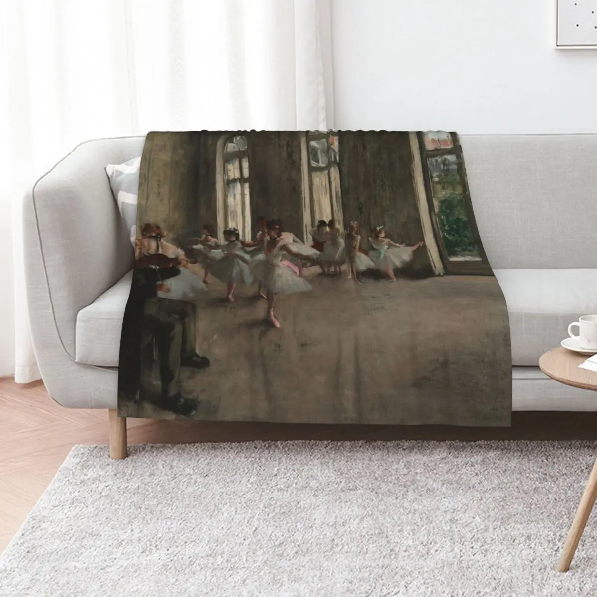 The Rehearsal by Edgar Degas Throw Blanket Soft Summer Beddings halloween Hairy Warm Giant Sofa Blankets