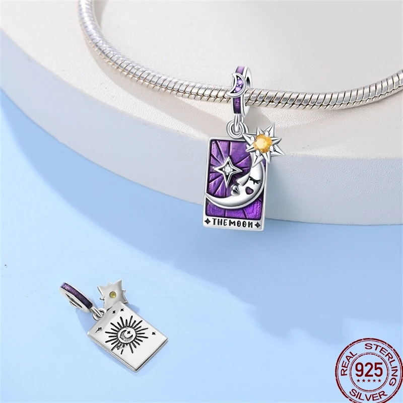 New 925 Sterling Silver 12 Constellations Tarot Sun Star Moon Beads Suitable For Pandora 925 Original Bracelet Diy Gift