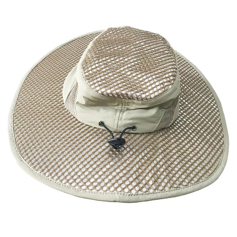 Round Cap Fisherman Hat Ice Cap Sunscreen Cooling Ice Cold Hat Air Conditioning Cap Sun Hat Anti-ultraviolet Arctic Cap