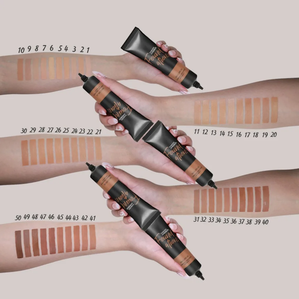 Etichetta privata Logo personalizzato Correttore naturale Tubo morbido BB Cream Idrata Correttore viso Lozione isolante a lunga durata Cosmetico