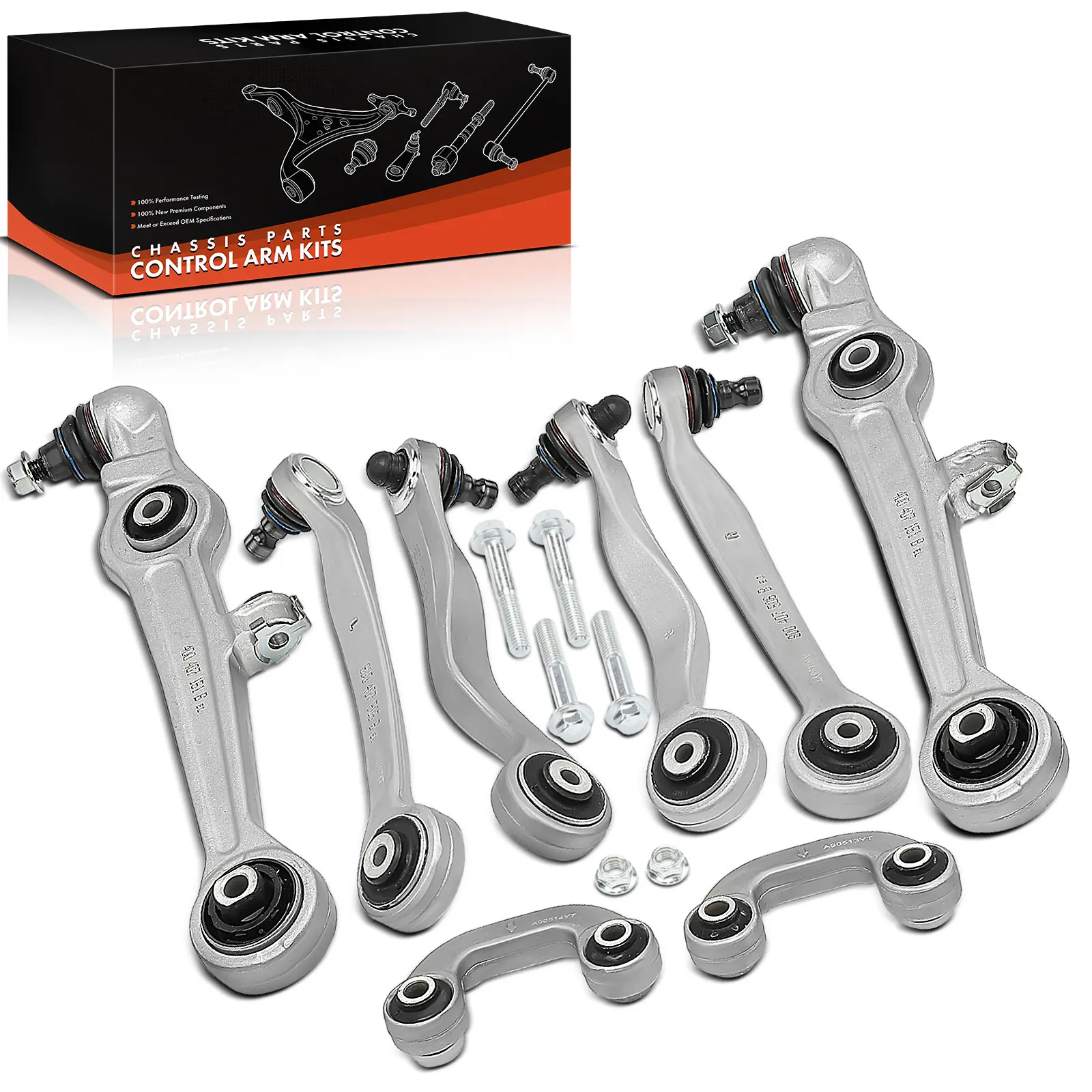 Frankberg 8-teilig Querlenker Satz Vorderachse für VW Passat Variant 3B3 3B6 Mercedes-Benz B602 601 611 Audi A6 Avant 4D0407509H