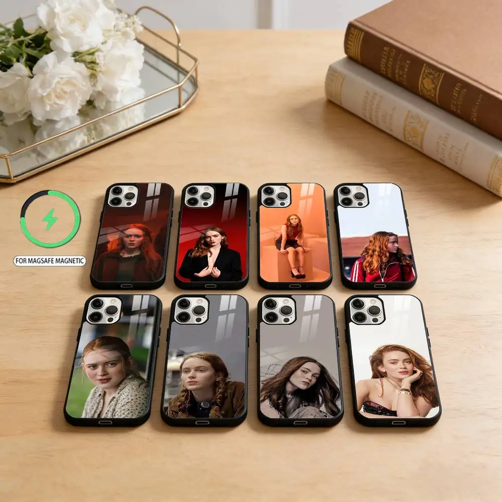 

A-Actor S-Sadie Sink Phone Case For iPhone17,16,15,14,13,12,11 Plus,Pro Max Magnetic For Magsafe Wireless Charging