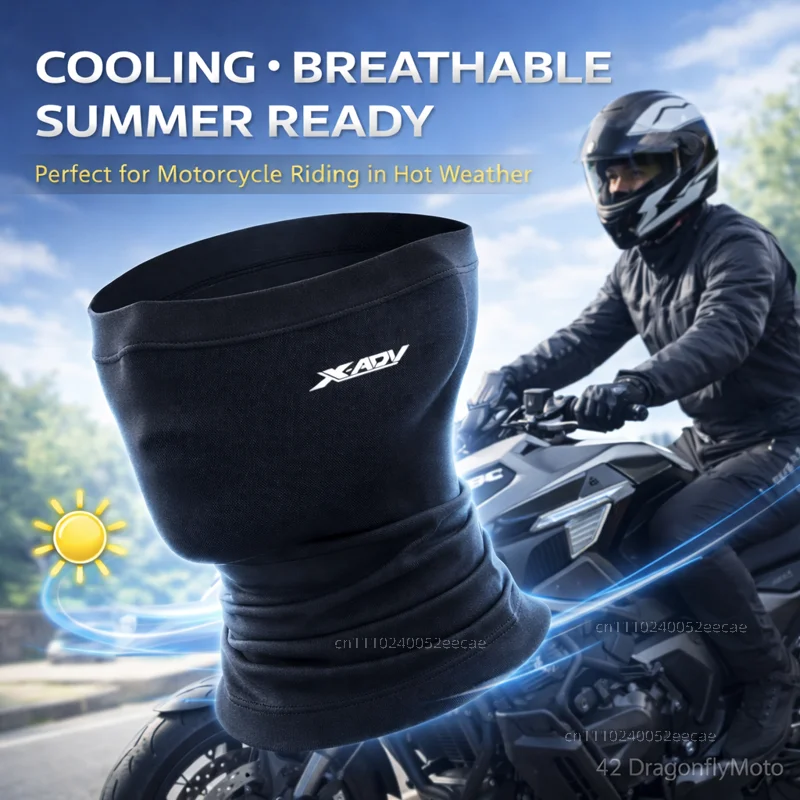 

Для Honda XADV750 XADV150 X-ADV X Adv 750 150 2014-2020: Мотоциклетная маска с индивидуальным логотипом, летний дышащий шарф для шеи с защитой от УФ-излучения