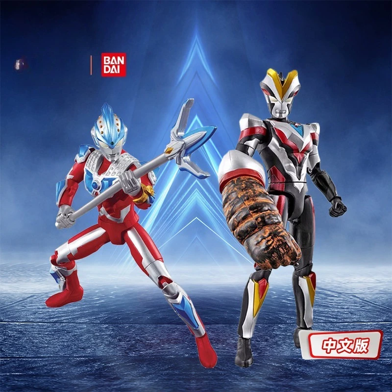 

Оригинальный коллекционный набор Bandai Ultraman Triga Obdegaard Kairegulos Deluxe: подвижная фигурка человека, модель для коллекции, праздничный подарок