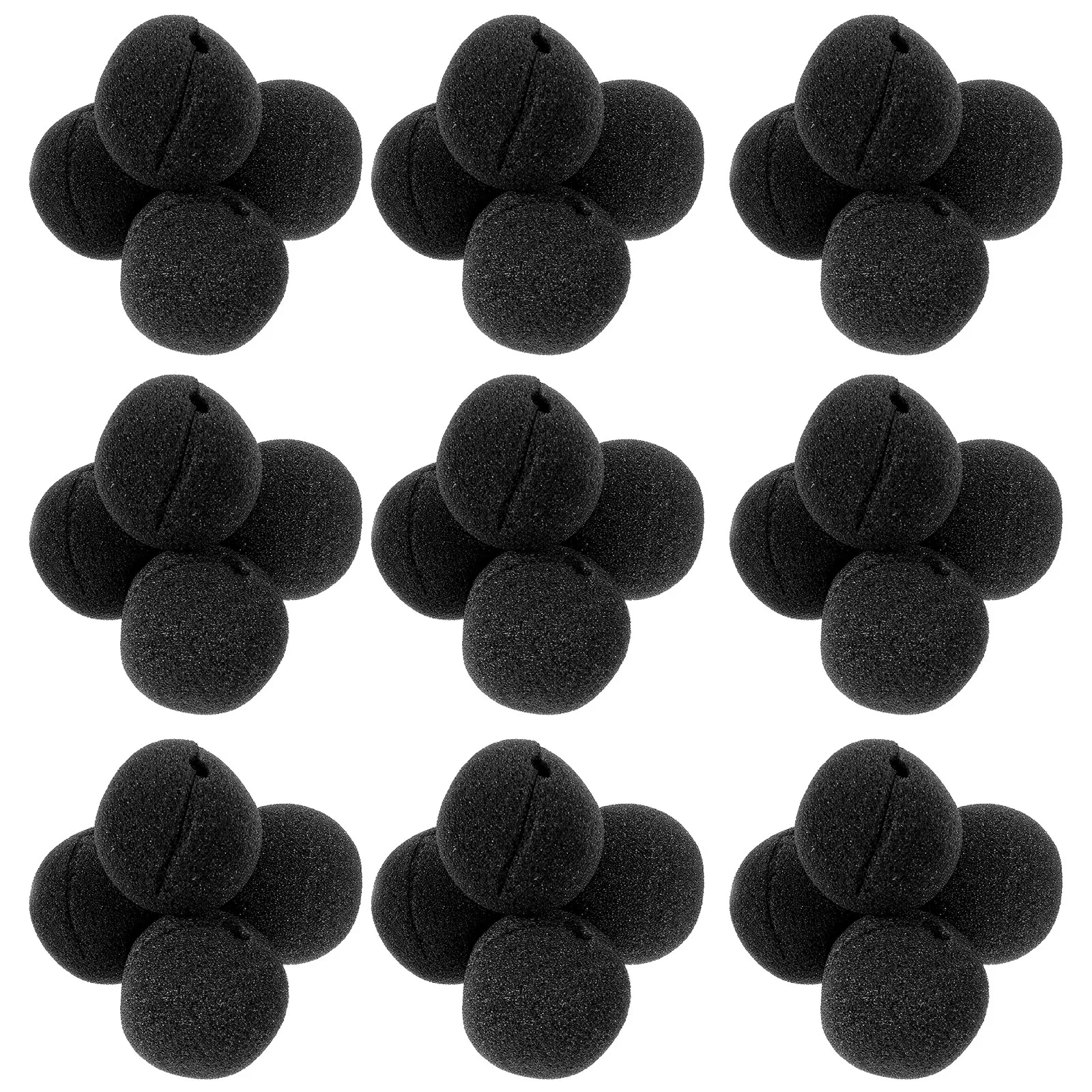 

50Pcs Black Sponge Clown Nose Accessory for Use in Christmas Halloween Costume Ball Events Clown Sponge