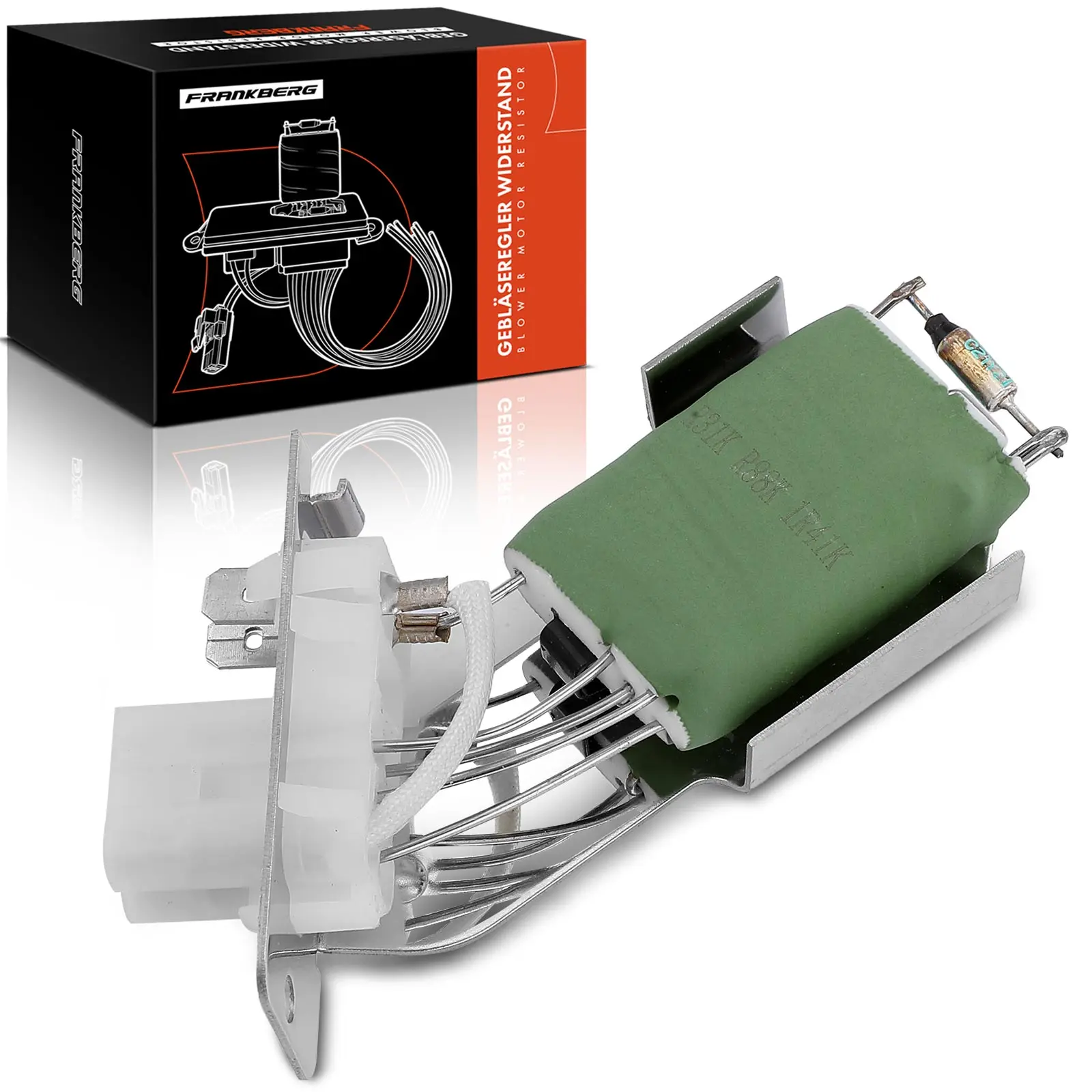 Frankberg 1x weerstand voorheen weerstand blowermotor voor Opel Astra F Saab 9-3 YS3D 1991-2003 6441.78 1845785 90228759