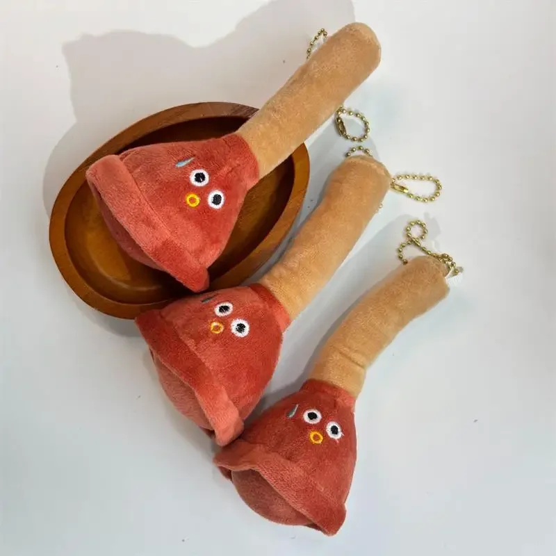 

Cute Creative Funny Sweaty Toilet Plug Plush Doll Stuffed Toys Keychain Pendant Girl Backpack Charm Bag Ornaments Birthday Gifts