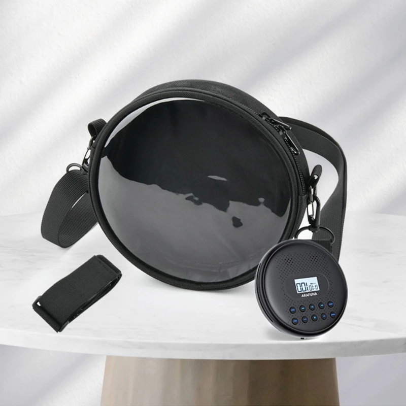 حقيبة سفر لمشغل الأقراص المضغوطة مع مادة TPU سهلة اللمس وحزام قابل للتعديل