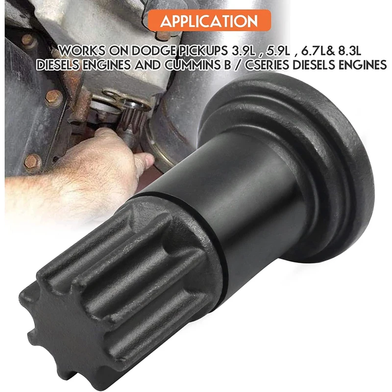 Engine Barring Rotating Tool for Cummins B/C Series Dodge Pickups 3.9L 5.9L 6.7L 8.3L Diesels Engines Replaces 824591A 5299073