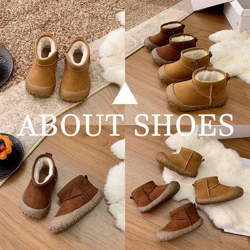 

Детские зимние сапоги с мягкой подкладкой для детей 1–6 лет, коричневые теплые хлопковые ботинки для мальчиков и девочек, мягкие нескользящие детские полусапожки верблюжьего цвета
