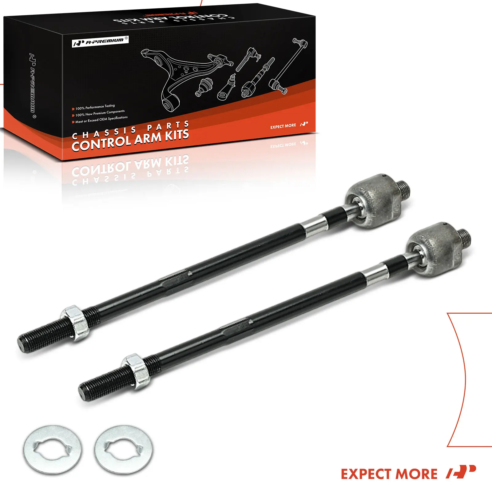 A-Premium 2x Front Inner Steering Tie Rod End for Hyundai Santa Fe 2001 2002 2003 2004 2005 2006 5778526200