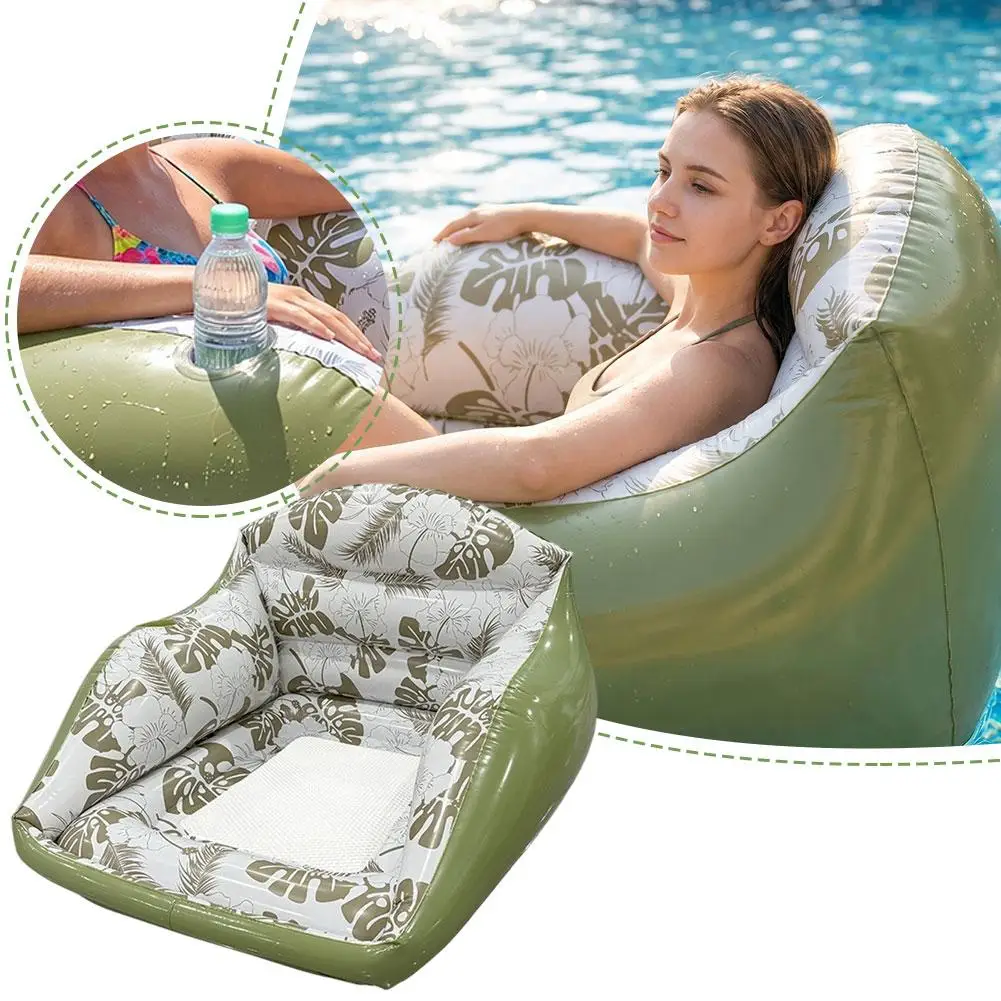 Square-Shaped Seat Water Sofa For Summer Pool Water Play And