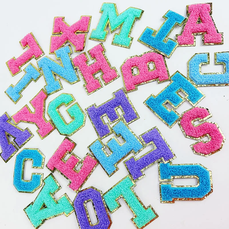 

1pc 5cm English Letter Embroidered Patches For Clothing Iron On Patches For Kids Clothes Bags Embroidery Patches DIY Name Patch