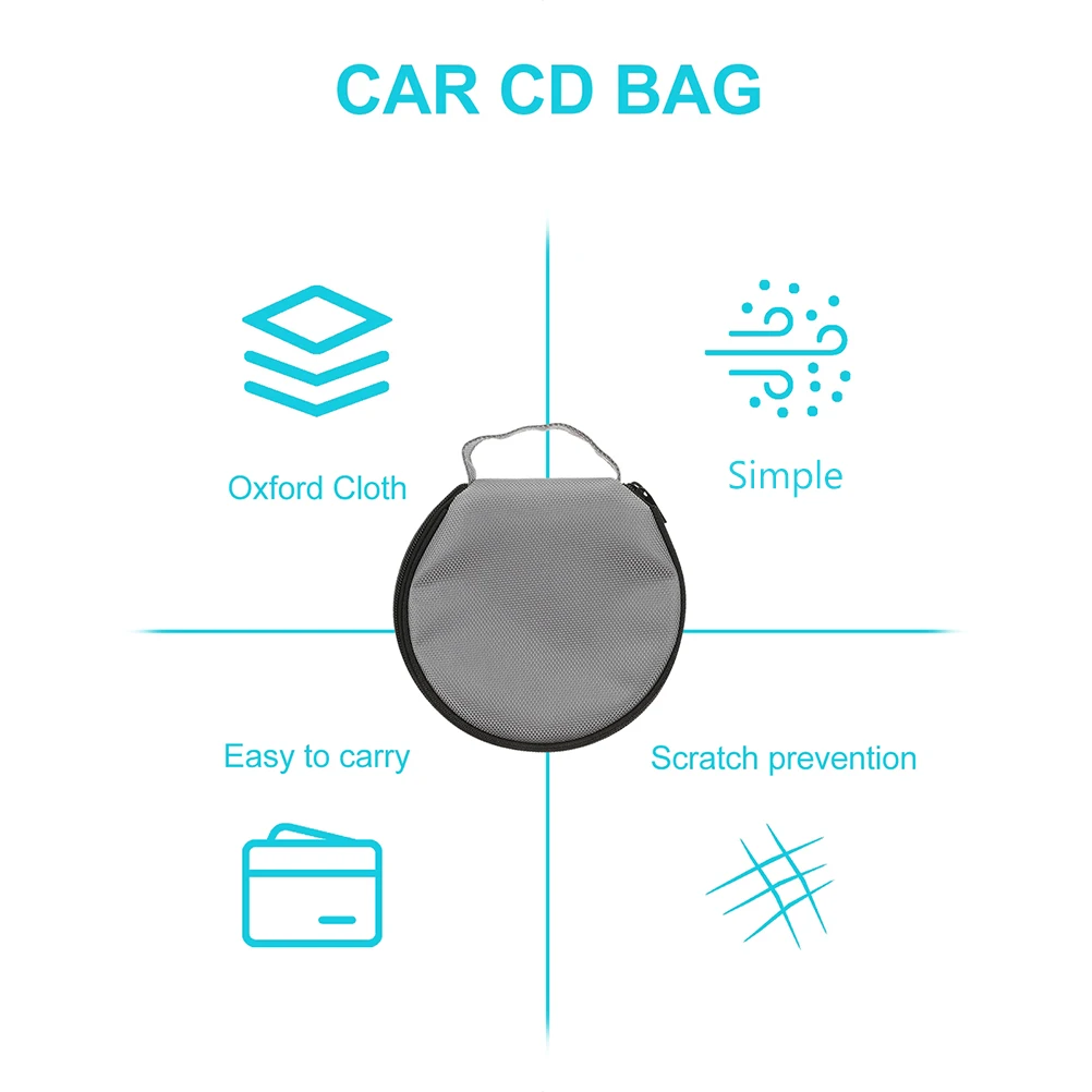 

CD Оксфордская ткань на молнии, безопасный музыкальный фильм, DVD-ray, домашняя сумка для компакт-диска, чехол для хранения, автомобильная сумка для компакт-диска, домашний органайзер