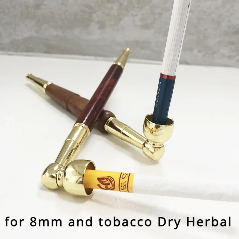 Retro Classic Long Pipe For Thick Thin Multipurpose Smoking Pipe Reduce Tar Removable to Clean Cigarette Holder Smoking Gadgets