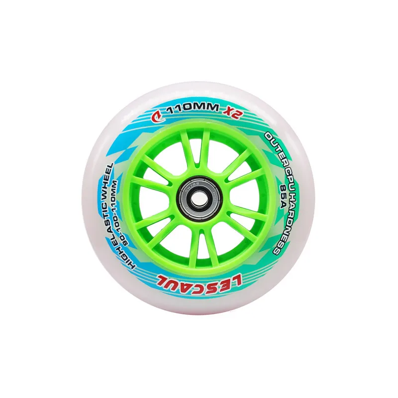 Dual-core LESCAUL XFirm 85A/65A 2-layers Speed Skating Wheel for Indoor Track Street Road Marathon 90mm 100mm 100mm 125mm Rodas