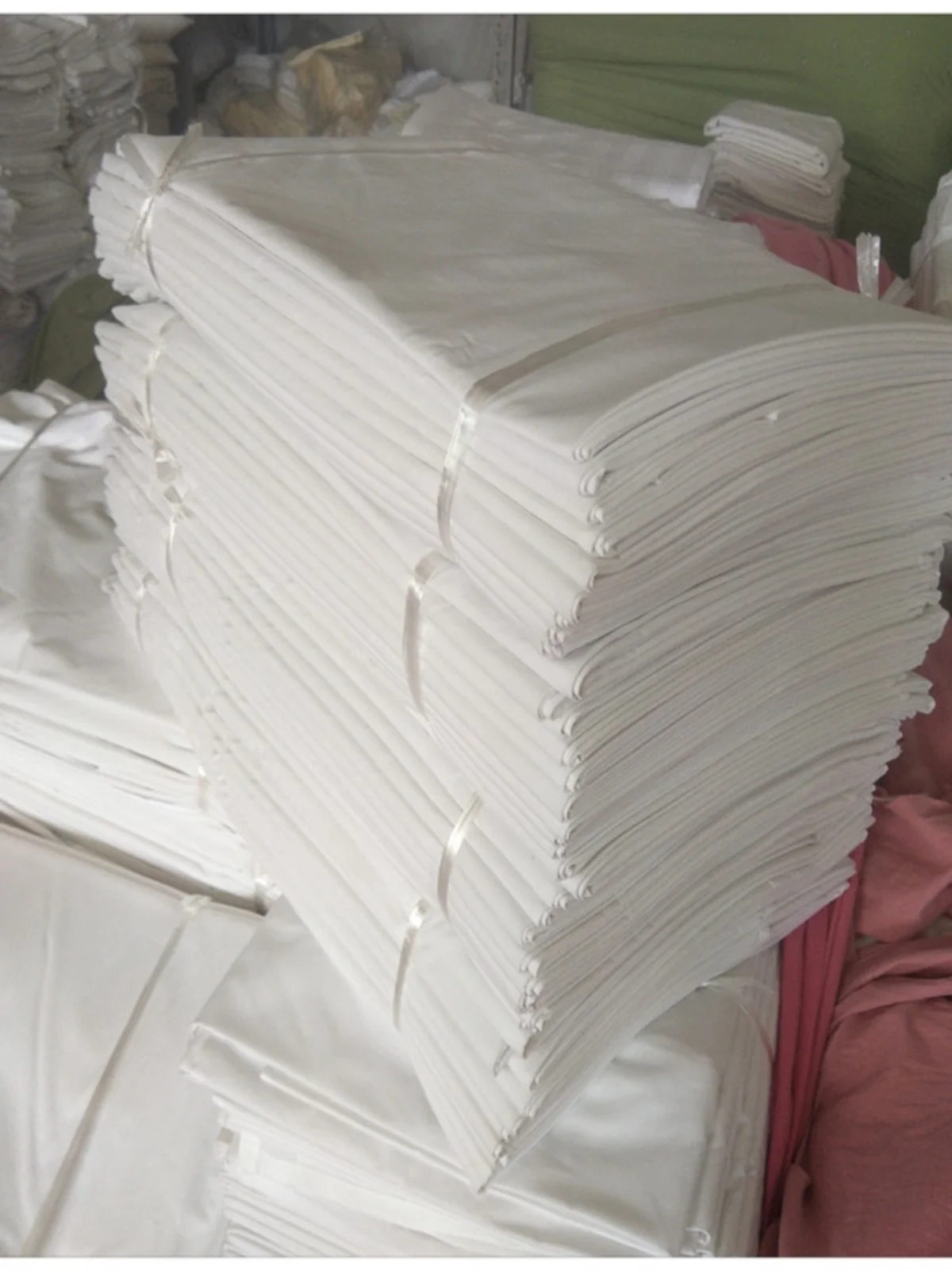 

Pure White Cotton Hotel Bed eets High Densi Foot Massage Beau Bed Linen for Hotels Beijing Sle Satin Weave