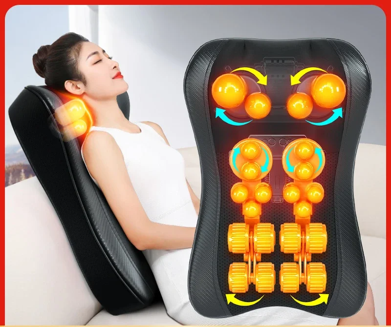 

%a for Back Massager Waist Massage Muscle Relaxation Massage cushion Portable Heating Massage Neck