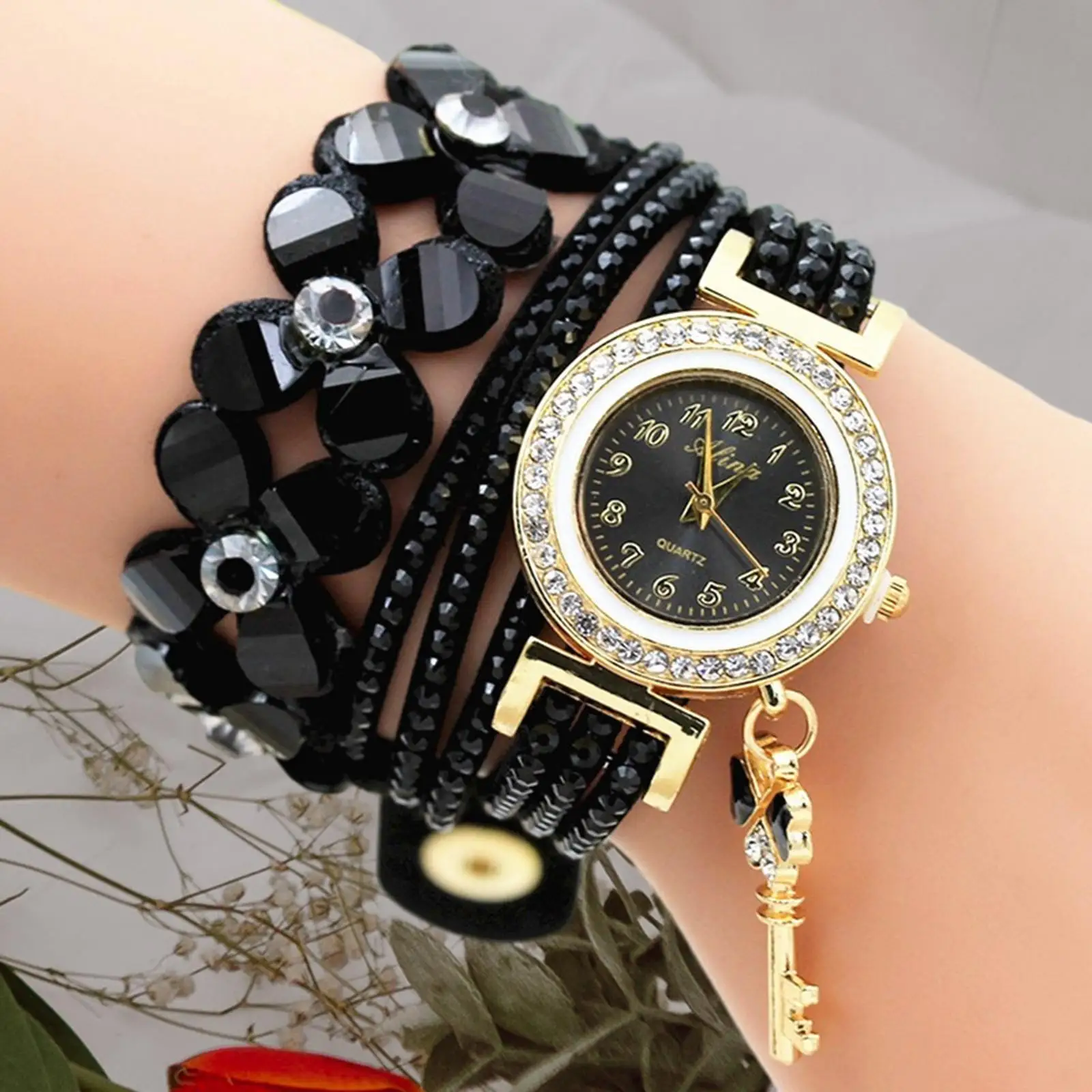 Reloj de pulsera con correa informal para mujer, reloj versátil con pantalla de tiempo a la moda para senderismo, Camping, mochilero, fiesta, compras