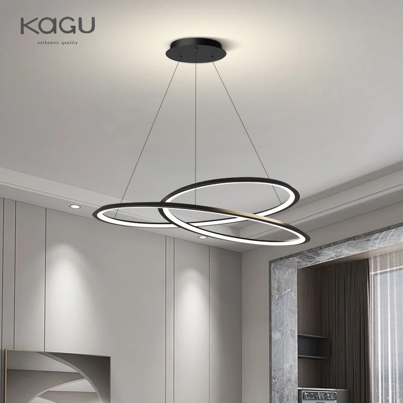 Circular chandelier Black/White For Living room Dining Room Kitchen Room round Shape Chandelier Lighting Fixtures Indoor lightin - Image 6