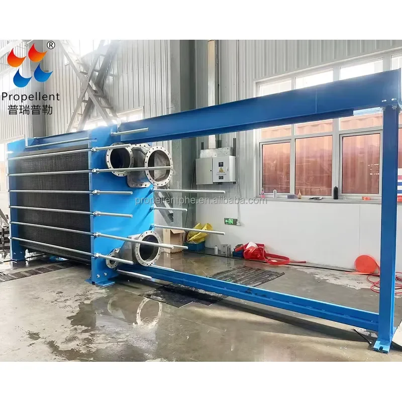 China Wide Gap Titanium Industrial Pool Plate Heat Exchanger Machine Design Price for Steam Wastewater