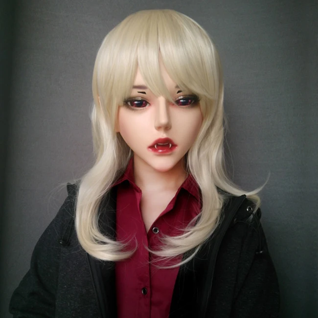 

(Evil-03) Gurglelove Смола Половина Головы Кигуруми BJD Маска Косплей Японское Аниме Роль Лолита Маска Трансвестит Кукла