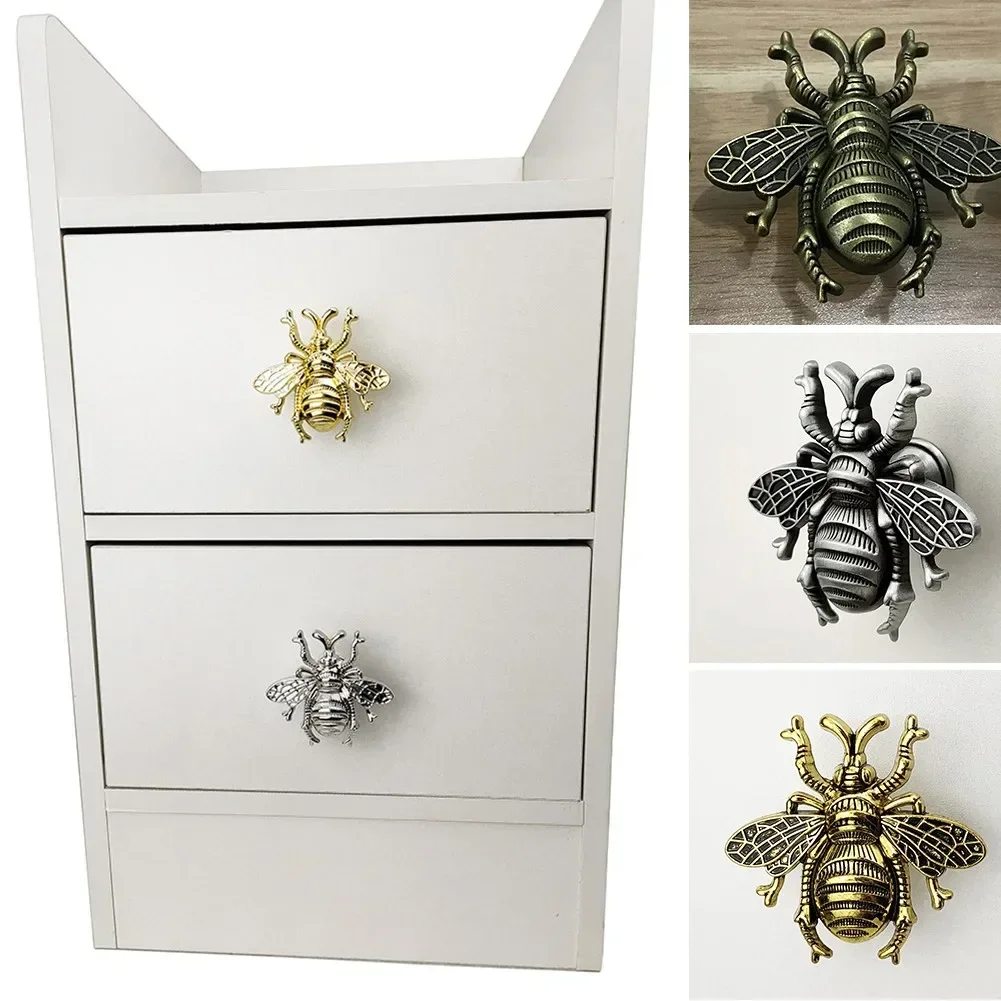 Bee Shape Wardrobe Knob Brass Cabinet Pulls Furniture Handles Door Knobs And Handles Cabinet Home Decoration