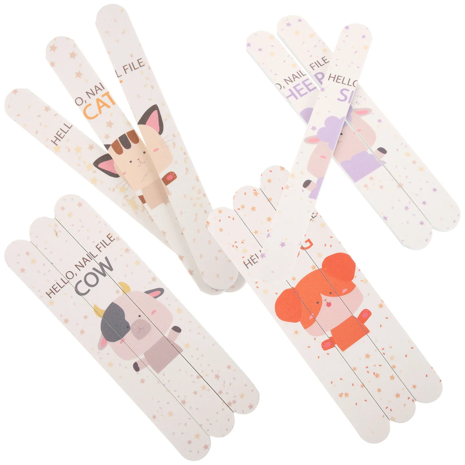 

12pcs Double Sided Nail Files Mini Rectangle Buffering Tools EVA S paper Acrylic Polisher For Nails Manicure Pedicure Gifts